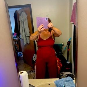 Jumpsuit, beautiful, red large only worn once